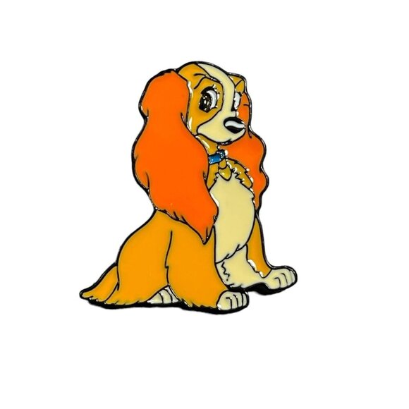 Lady Tramp Lapel Pin Cocker Spaniel Dog Brooch Badge Accessories Jewelry Pin - Picture 1 of 11